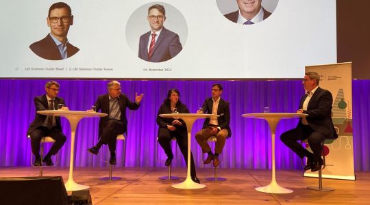 Podiumsdiskussion Life Sciences Cluster bei der Roche