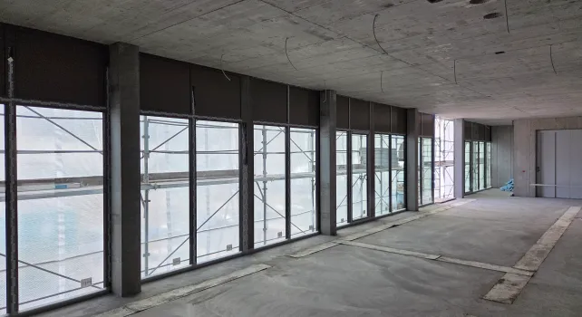 Rohbau: Blick in die Innenräume