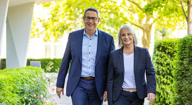 Dieses Bild zeigt Martin Dätwyler und Elisabeth Schneider-Schneiter