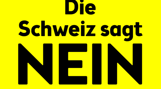 Nein zur Sebstbestimmungsinitiative