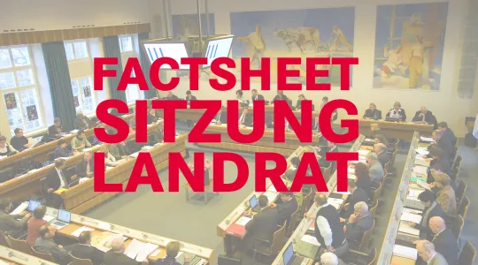 Landratssitzung mit Landräten an Sitzung