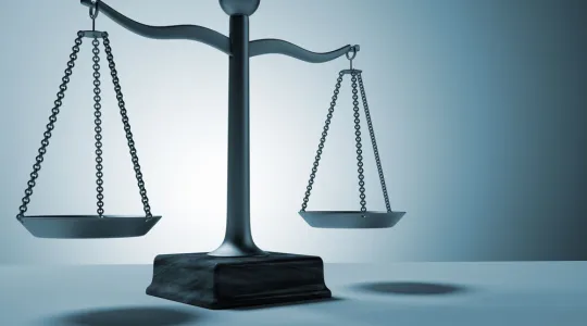 Bild der Gerechtigkeitswaage