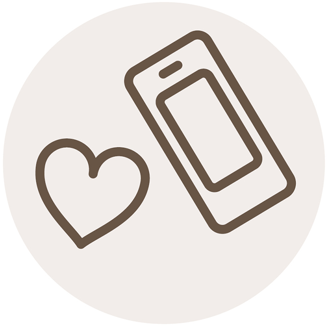 Symbolbild Handy und Herz