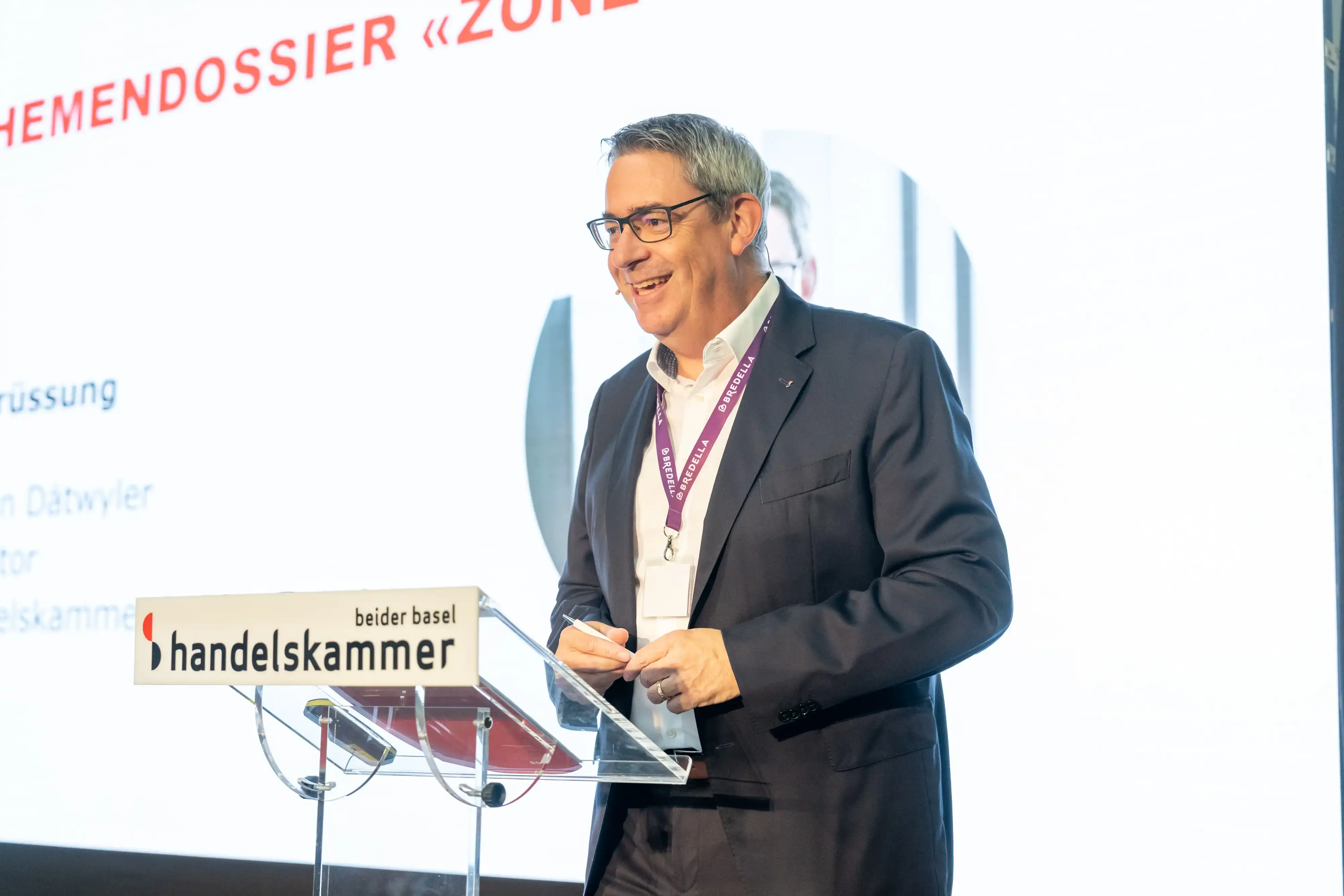 Martin Dätwyler während seiner Präsentation 