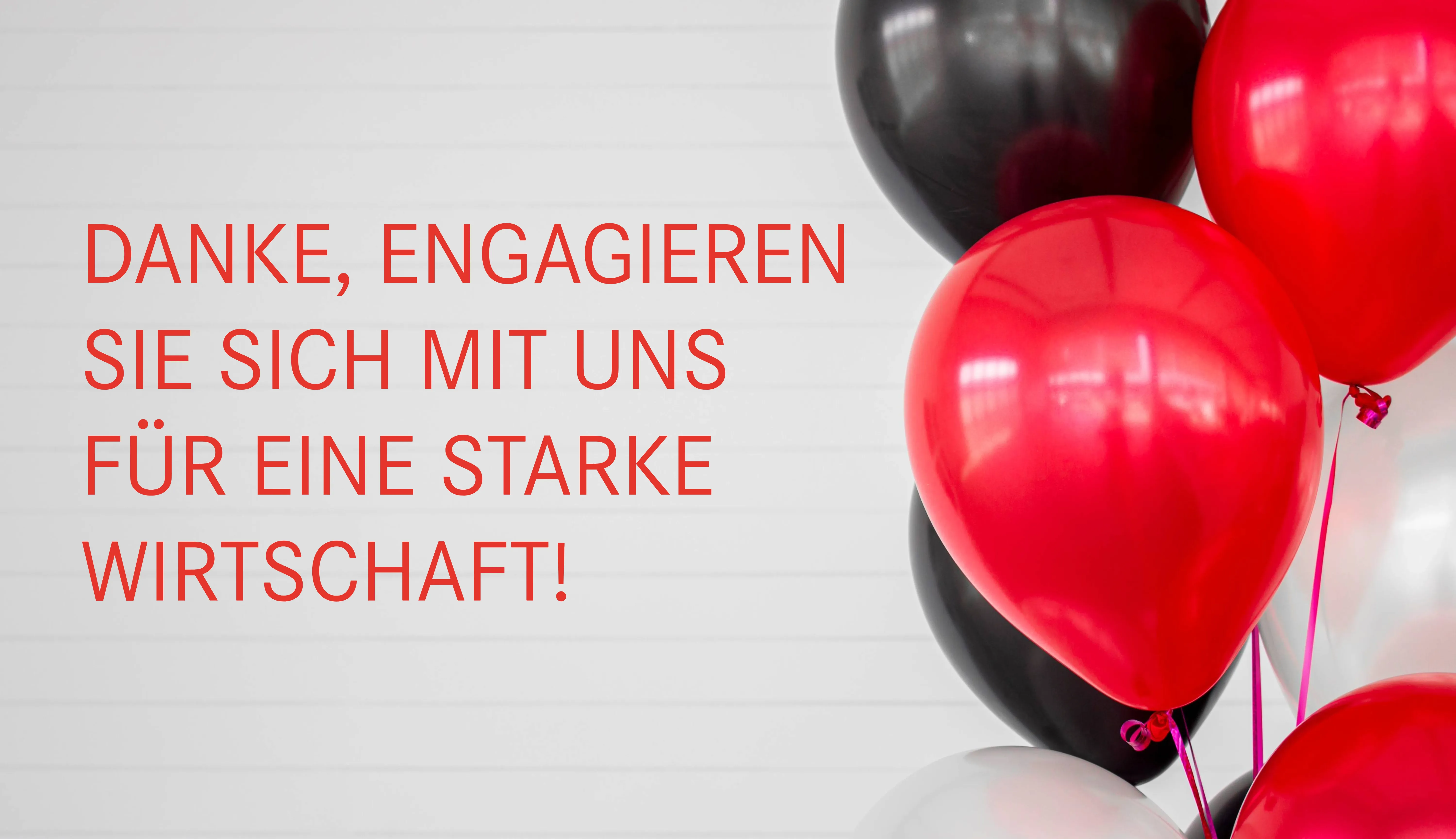 Das Bild zeigt Luftballons
