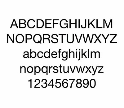 Helvetica Schrift